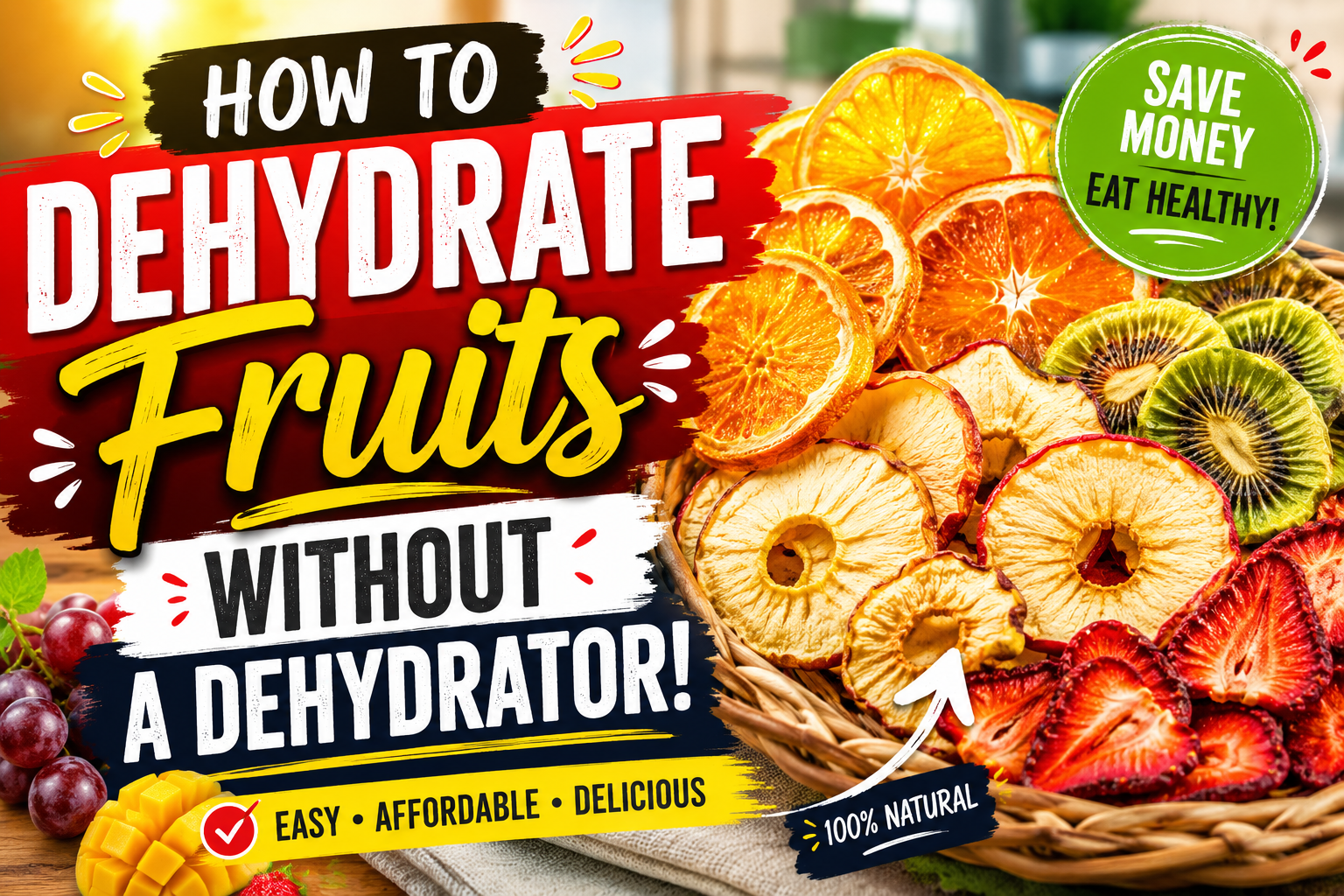 How to Dehydrate Fruits without a Dehydrator