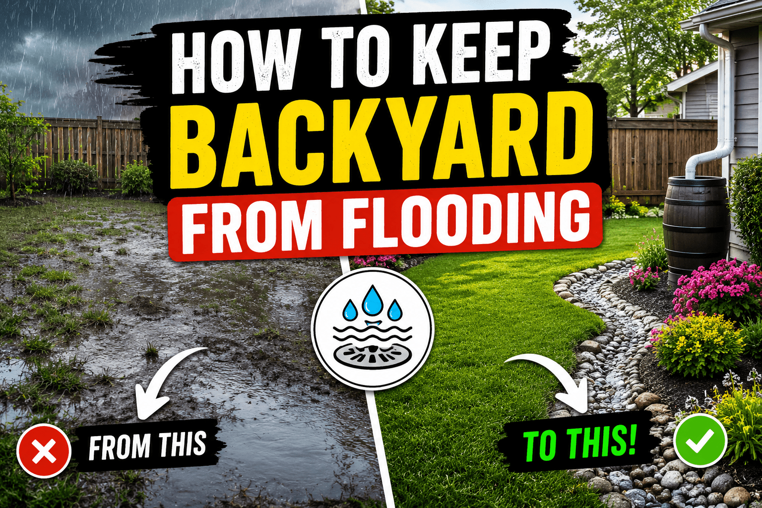 How to Keep Backyard from Flooding