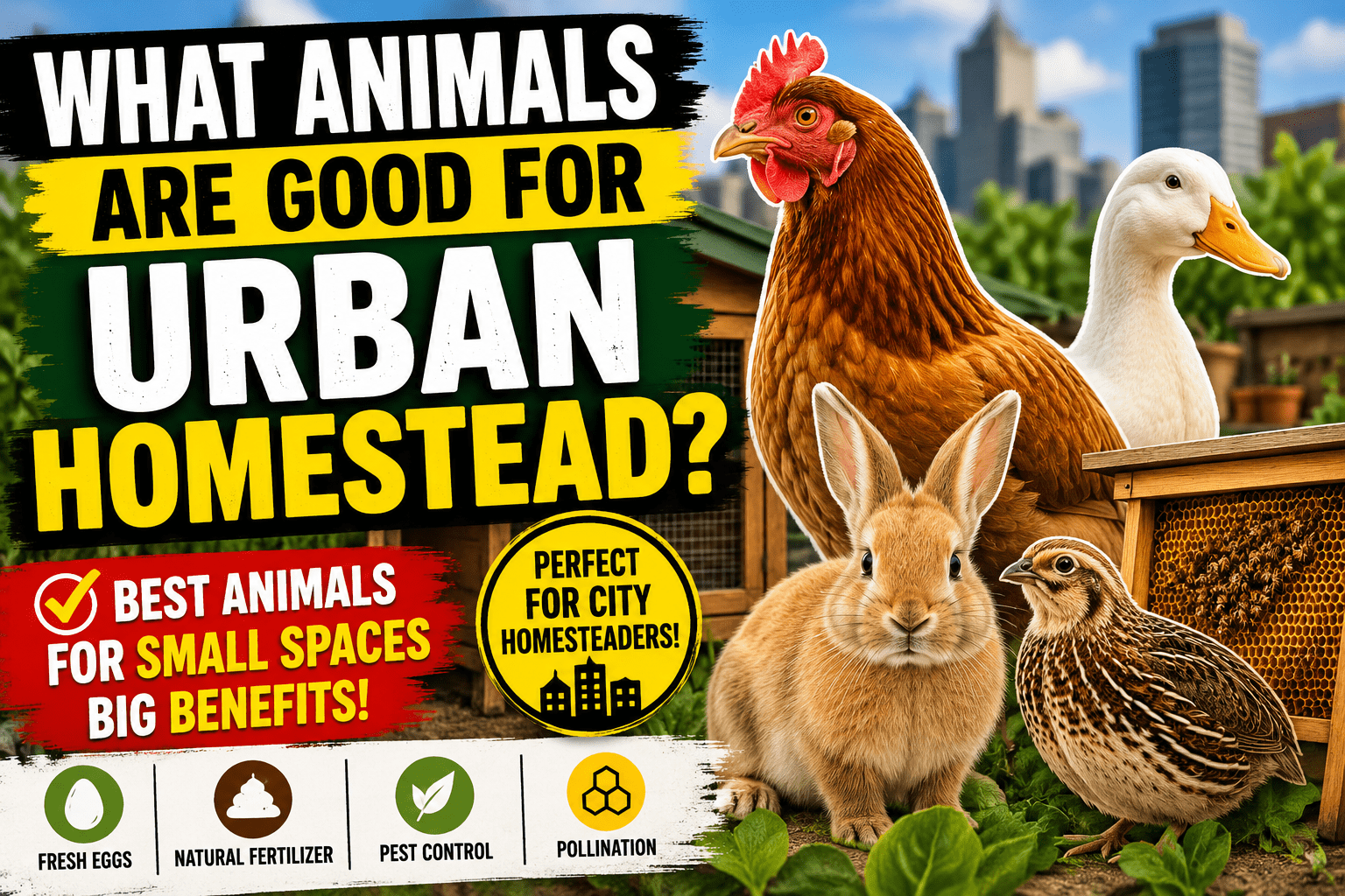 What Animals Are Good for Urban Homestead