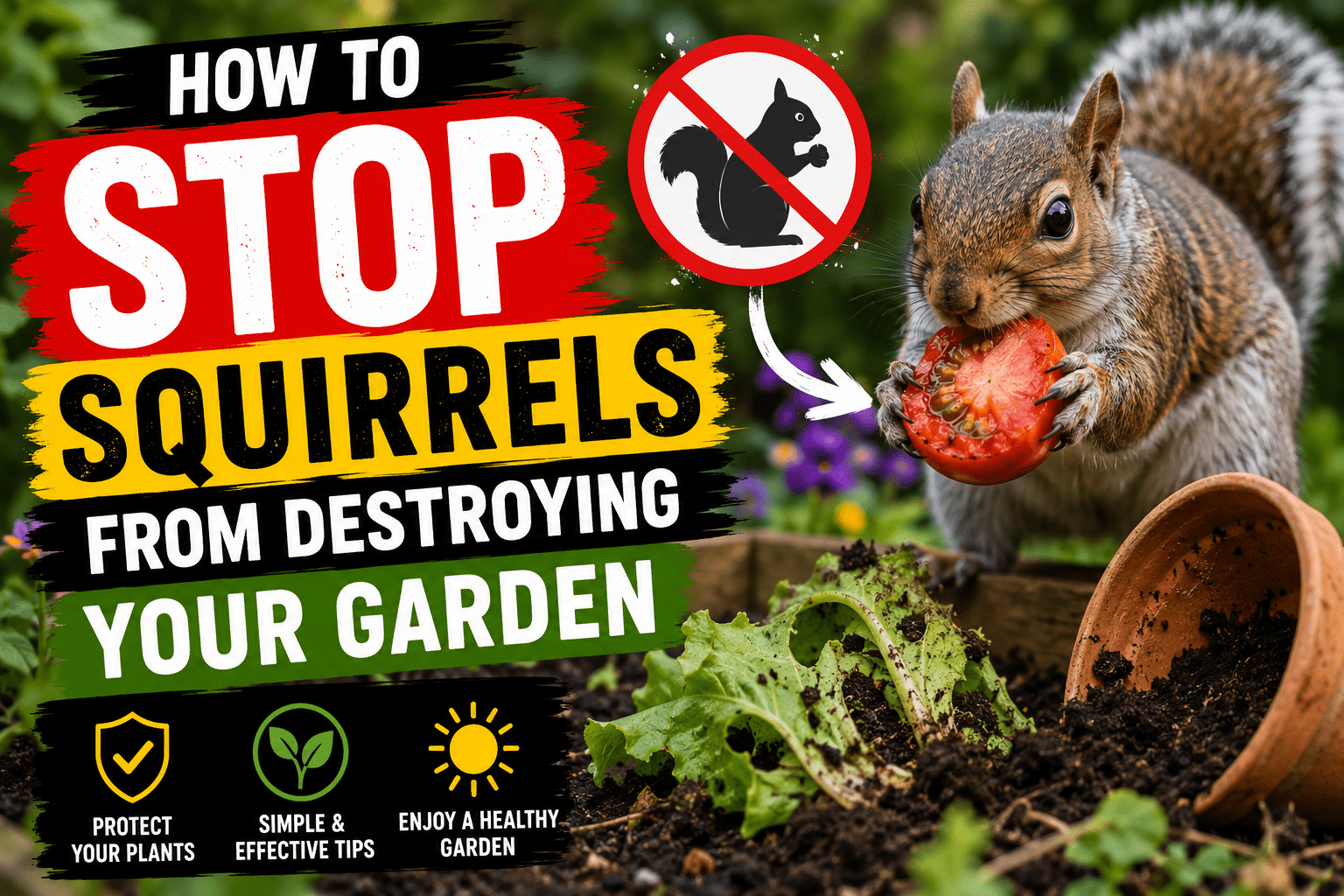 How to Stop Squirrels from Destroying Your Garden