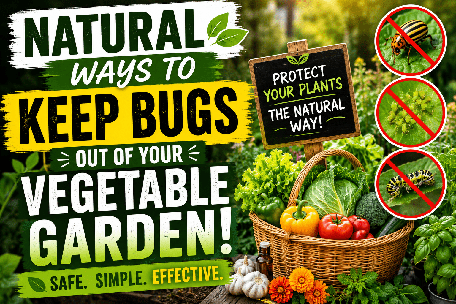 Natural Ways to Keep Bugs Out of Vegetable Garden