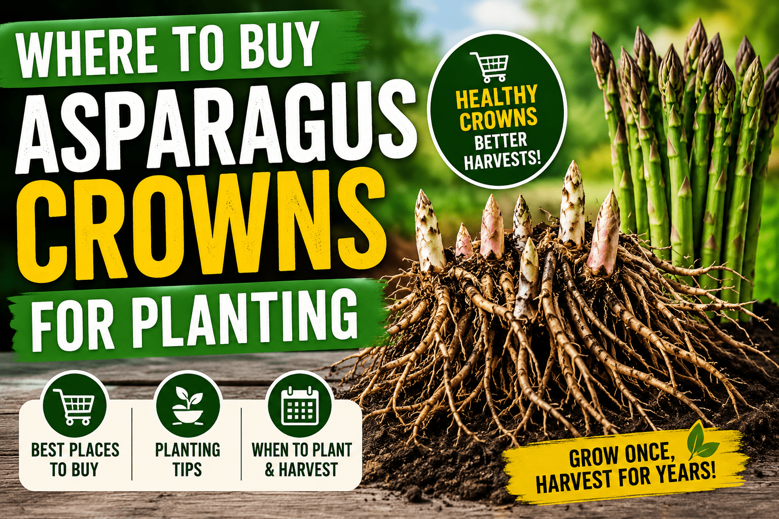 Where to buy asparagus crowns for planting